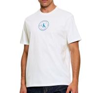 T-Shirt Blanc Homme Calvin Klein Jeans Ss 30s Eu Crest