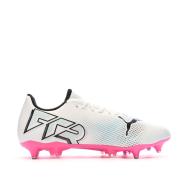 Chaussures de football Blanche/Noire/Rose Homme Puma Future 7 Play vue 2