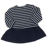 Robe Marine/Blanche Fille Elle est ou la mer Rulipe vue 2