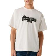 T-Shirt Blanc Homme Pepe jeans Griffin