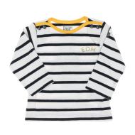 T-shirt Marine/Blanc à rayures Enfant EOM Loris pas cher