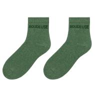 Damen-Socken in Khaki „Stella Green Insolente“