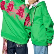 Kapuzenpullover Grün/Rosa Mann Kaporal SALTO