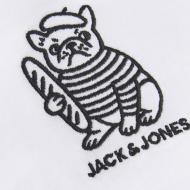 T-Shirt Blanc Homme Jack & Jones Jordog vue 3