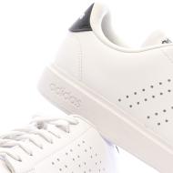 Baskets Blanches/Noir Homme Adidas Advantage 2.0 vue 7