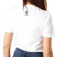 T-shirt blanc pour femme classic Reebok CL TEE vue 2