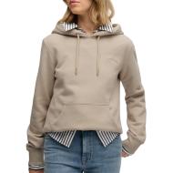 Sudadera beige para mujer Superdry Essential Logo