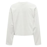 T-Shirt Manches Longues Blanc Femme JDY Washed vue 2