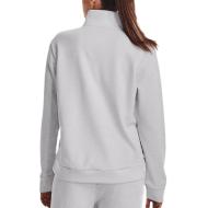 Sweat 1/4 de Zip Gris Femme Under Armour Fleece vue 2