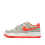 Baskets Gris/Rouge Junior Nike Air Force 1 GS pas cher