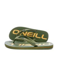 Tongs Kaki/jaune Homme O'Neill Profile pas cher