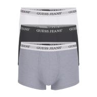 X3 Boxers Noir/Blanc/Gris Homme Guess Trunk pas cher