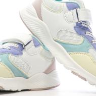 Baskets Blanc/Vert/Jaune Fille Le Coq Sportif Lsc Runner vue 7