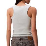Tanktop Grün Pale Frau Calvin Klein Jeans A Woven Label Ansicht 2