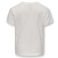 T-Shirt Blanc Fille Kids Only Kmgpolli vue 2