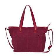 Sac bandoulière Rose Femme Pieces Suede Cross vue 2