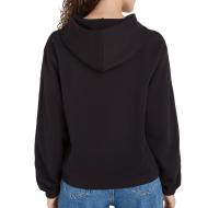 Sweat Noir Femme Calvin Klein Embro Elastic vue 2