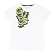 T-shirt Blanc Garçon Guess Groovy