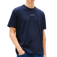 T-Shirt Marine Homme Tommy Hilfiger Linear0 pas cher