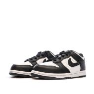 Baskets Blanches/Noires Garçon Nike Dunk Low vue 6