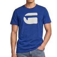 T-Shirt Bleu Homme G-Star RAW Logo