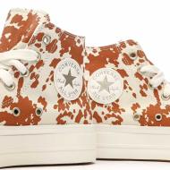 Baskets Oranges/Beige Femme Converse Chuck Taylor All Star Lift vue 7