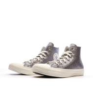Baskets Grises à paillettes Femme Converse Chuck Taylor All Star vue 6