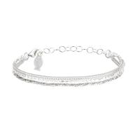 Bracelet Multi Chaînes Argent Clio Blue Lilou pas cher
