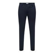 Pantalon fluide Marine Foncé Homme Only & Sons Thor pas cher