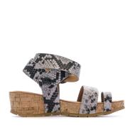 Sandales Gris/Serpent Femme Chattawak Novela vue 2