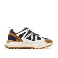 Baskets Blanches/Noires/Camel Homme Schott Heck vue 2