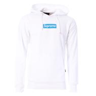 Sweat à Capuche Blanc/Bleu Homme Supreme Grip Manuel