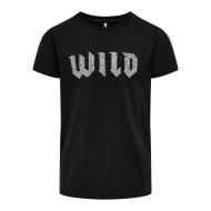T-shirt Noir Fille Kids Only Julla
