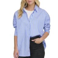 Chemise Blanche/Bleu Femme JDY Vesper