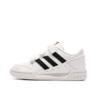 Baskets Blanches/Noir Garçon Adidas Team Court pas cher