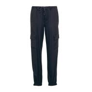 Pantalon Noir en Toile Femme French Connection Military pas cher