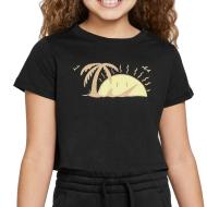 T-shirt Noir Fille Nike Sun Swoosh pas cher