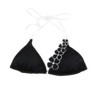 Haut de Bikini Triangle Noir/Blanc Femme Nana Cara Julia pas cher