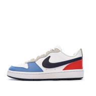Baskets Blanches/Noires/Bleu Garçon Nike Court Borough