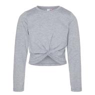 T-Shirt Manches Longues Gris Fille Vero Moda Vmjoy Knot pas cher