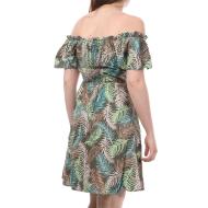 Robe Kaki à feuilles Femme Vero Moda Easy vue 2
