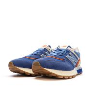 Baskets Bleu/Orange Homme New Balance 574 vue 6