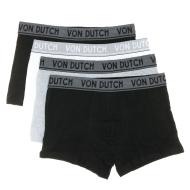 X4 Boxers Homme Blanc/Gris/Noir Von Dutch ORIAS vue 2