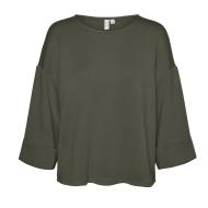 T-Shirt Manches 3/4 Kaki Vero Moda Mocca