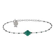 Bracelet Argent/Vert Femme Clio Blue BR0047 pas cher