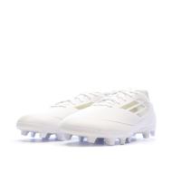Chaussures de football Blanches/Dorés Garçon Adidas Club Fxg vue 6