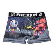 Boxer Noir/Gris Homme Freegun Robot pas cher