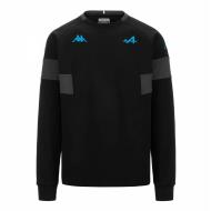 Sweat Noir/Turquoise Garçon Kappa Adofod Alpine F1 371R75W pas cher