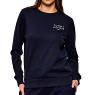 Sweat Marine Femme Tommy Hilfiger Track pas cher