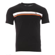 T-shirt Noir/Orange Homme Sergio Tacchini Stripe A pas cher